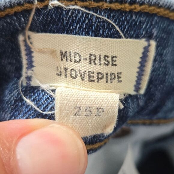 Madewell Mid Rise Stovepipe Jeans Size 25 Petite Like New Condition - Picture 9 of 12